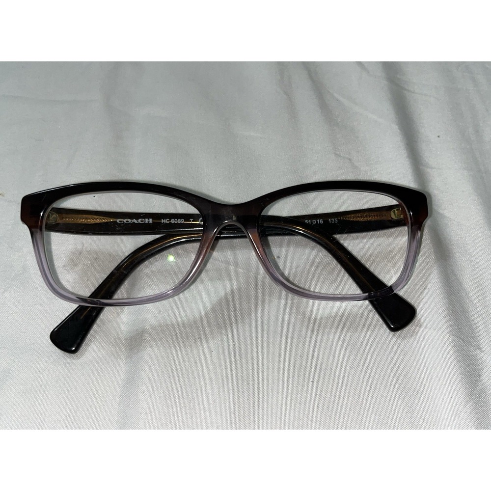 Coach Eyeglasses Sunglasses HC 6069 5401 Purple Brown Gradient 51 [] 16 135 MM